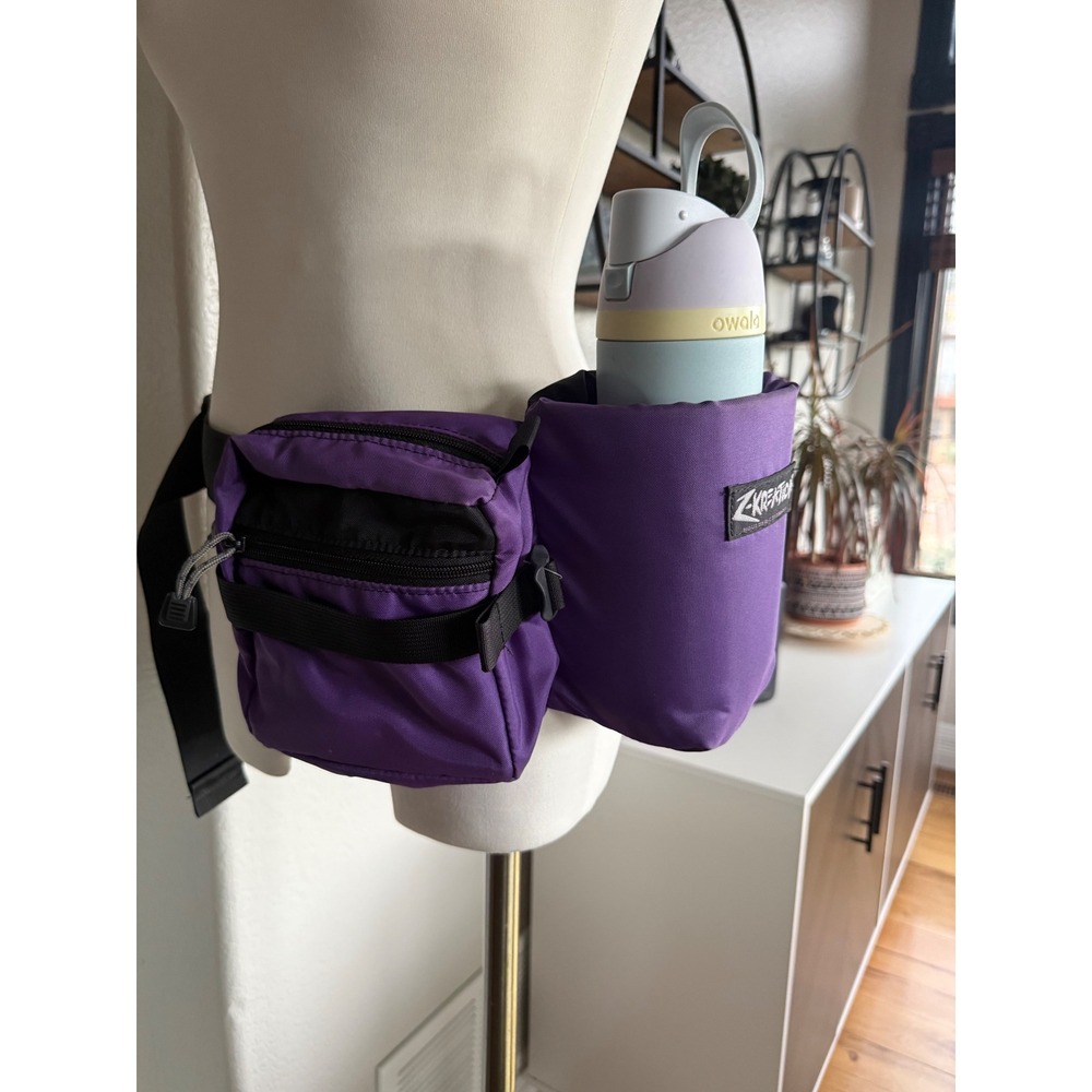 Z-Kreation Boulder Colorado Water Bottle Holder Hip Pack Lumbar Waist Bag Purple